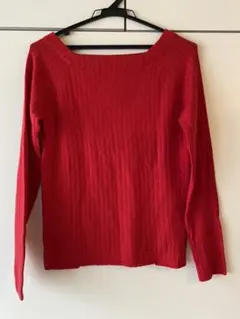 ルクールブラン ニットセーター　赤　レッド 新品、未使用 タグあり