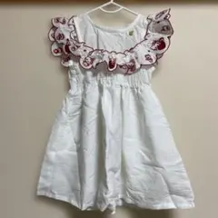 アプレレクール　キティ　スカラップ刺繍　ワンピース　90サイズのサムネイル