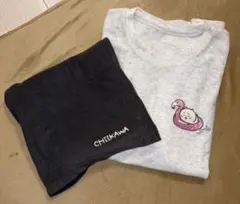 GU ちいかわ ドライパイルセット M 半袖 ショートパンツ