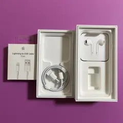 Apple純正＊lightningケーブル２本とイヤホン