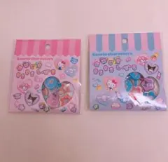 サンリオ　おはじき　きらきらしーる　キラキラシール　おはじきシール