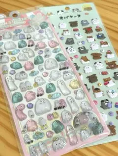 《新品未使用》オバケーヌ ボンボンドロップ ぷっくり シール☆２点セット