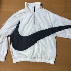 NIKE ビッグスウッシュ ウーブンジャケット ホワイト ナイロン XLのサムネイル