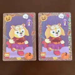 香港ディズニー　ハロウィンコレクタブルカード