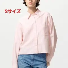 UNIQLO　オックスフォードシャツ　pink　ピンク　ストライプ