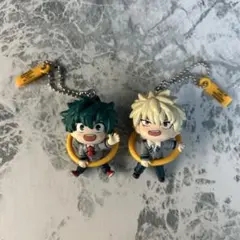 僕のヒーローアカデミア 緑谷出久 爆豪勝己 こんにち輪 キーホルダー