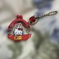 当時物 Sanrio ハローキティ がま口 ストラップ ミニチュア 美品