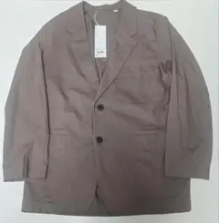 【新品・タグ付】 ユニクロ U コットンリネンジャケット ブラウン Sサイズ★