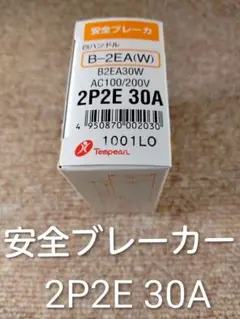 安全ブレーカー 30A 2P2E AC100/200V B-2EA(W)