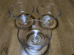 日本製 プリンアラモード アイスクリーム パフェグラス３客セットのサムネイル