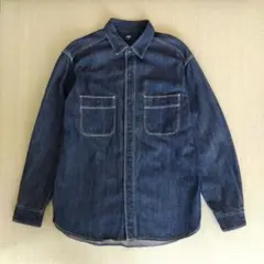 ユニクロ　UNIQLO デニムワークシャツ（長袖） S