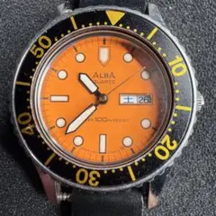 SEIKO ALBA ダイバー　クォーツ　腕時計