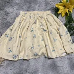 earth music&ecology 花柄 ショートパンツ イエロー F