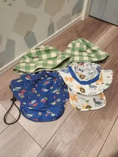 어린이용 모자 4개 세트 52cm 54cm 56cm