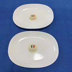 新品未使用　ヤマザキ　楕円形皿 2枚セット　白いホワイト サイズ：22cm
