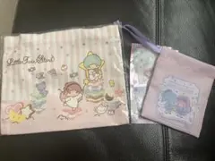 リトルツインスターズ50th シークレットミニ巾着&ミニ手提げバッグ