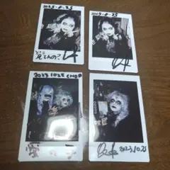 glamscure ケイオス　サイン入りチェキ写真4枚セット