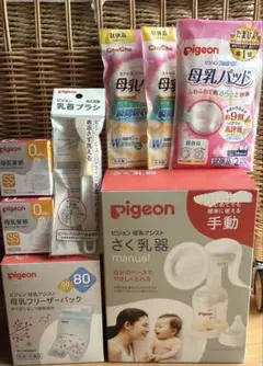 Pigeon さく乳器 手動 母乳5点セット