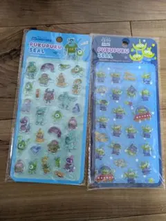 プクプクシール リトルグリーンメン モンスターズインク 2点セット