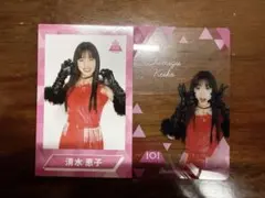 [ ME:I ] 清水恵子 クリアカード チェキ風