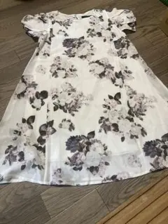 HUDSON honey フラワープリント ワンピース