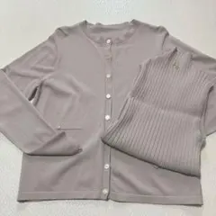 かに　anuans ２点セット　オリジナルボタンニットカーディガン かに様専用 anuans 2点セット オリジナルボタンニットカーディガン