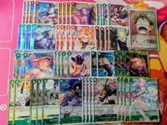 ワンピースカード　赤緑ルフィ　リーダーパラレル