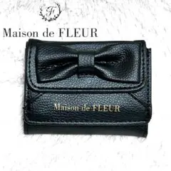 Maison de FLEUR リボン付きカードケース ブラック Maison de FLEUR RIBBON CARD CASE BOOK BLACK│宝島社の通販 宝島