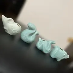 骨董品　青磁　干支　爪楊枝入れ　S128ET 骨董品 青磁 干支 爪楊枝入れ S128ET