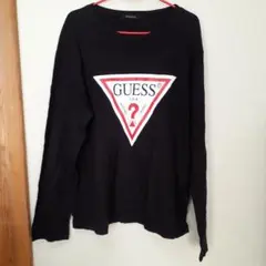 GUESS ブラック ロングスリーブ Tシャツ LOS ANGELES