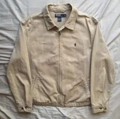 【90s】Ralph Lauren スウィングトップ ワンポイント ベージュ