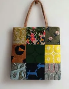 ミナペルホネン　パッチワーク　doplightberryミニトートバッグ