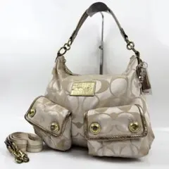 Coach Poppy 2way Shoulder Bag 14570 Gold