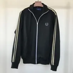 フレッドペリー☆ M～L☆ブラックｘベージュ☆ジャージ ☆黒☆トラックジャケット