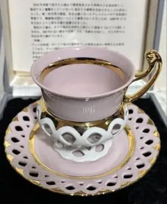 美品2客セット H&C Porcelain ホドフショドフ ピンクポーセリン - メルカリ