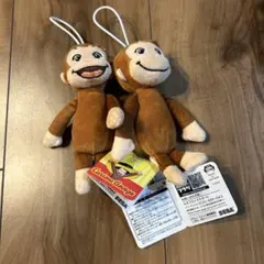 おさるのジョージ ぬいぐるみ キーホルダー 2点セットのサムネイル