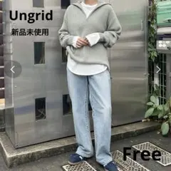 ✴︎新品未使用✴︎ Ungrid ハーフジップルーズニット　定価8,800円