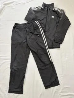 adidas ブラック ジャージ セット