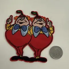 不思議の国のアリス トゥイードルディーとトゥイードルダム ワッペン