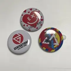 EXILETRIBE 缶バッチ３点・カードのセット