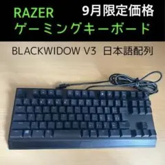 【9月限定価格】RAZER BLACKWIDOW V3 日本語配列 有線