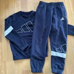 adidas スウェットセット ネイビー　140㎝