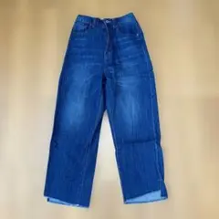 美品　ワイドレッグデニムパンツ