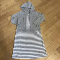 授乳服 ワンピース　グレー