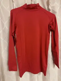 レッド M 長袖シャツ ポリエステル