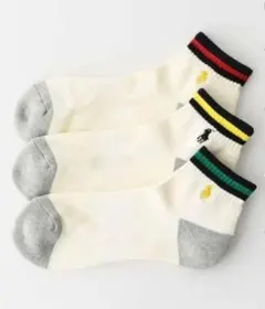 【新品未使用】ポロ　ラルフローレン　ポロソックス　メンズ　オフホワイト3足セット