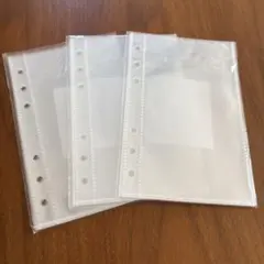 A6サイズ 6リング透明リフィル10枚入り3セット