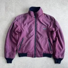80s 90s カナダ製 Eddie Bauer 黒タグ ウォームアップ 紫 紺
