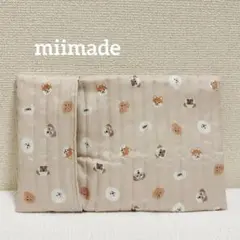 訳あり特価♪ハンドメイド ストライプキルト保冷・保温アイスノンカバー 犬柄のサムネイル