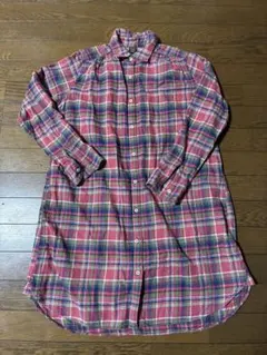 URBAN RESEARCH DOORS チェックシャツワンピース　フリーサイズ